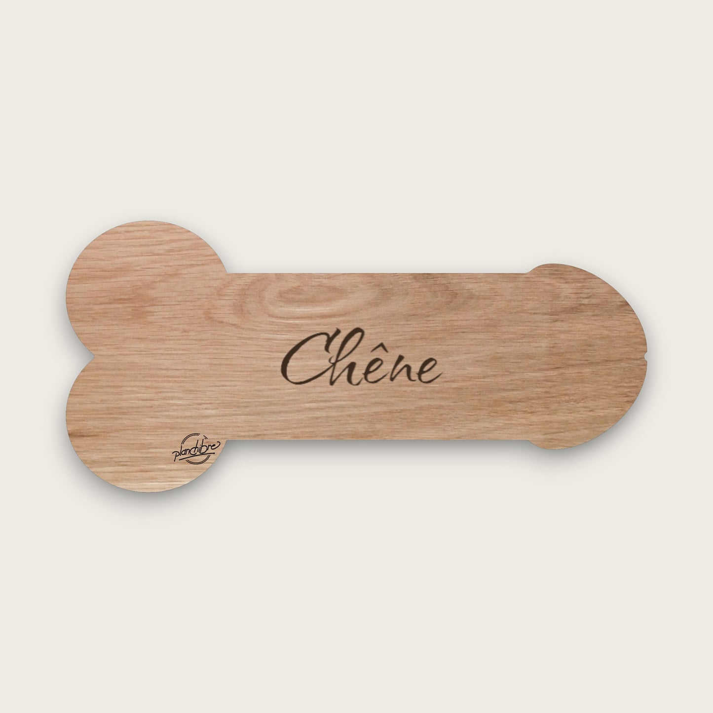Planche à découper en chêne personnalisable, en forme de bite, idéale pour vos apéritifs entre amis et en cadeau EVG/EVJF