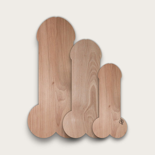 Planches à découper en hêtre personnalisables, en forme de bite, idéales pour vos apéritifs entre amis et en cadeau EVG/EVJF